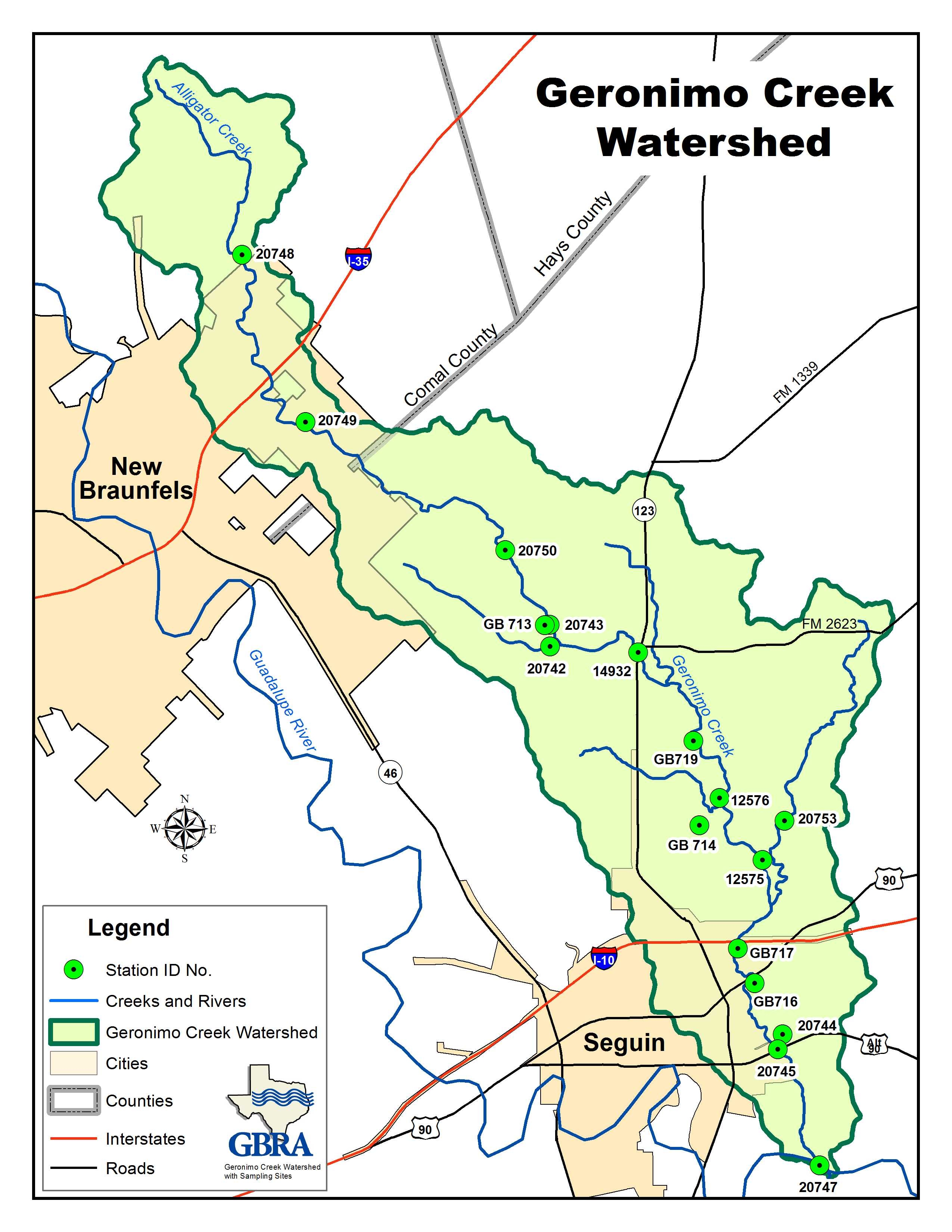 Geronimo Creek Watershed .JPG